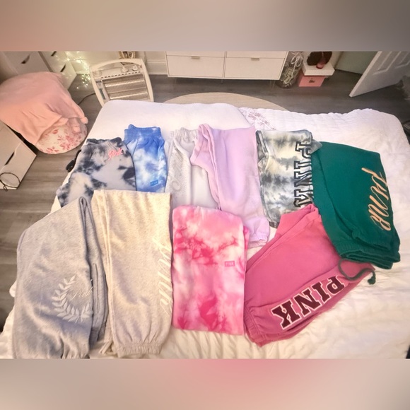PINK VS XS-M SWEATPANTS BUNDLE - Picture 3 of 11